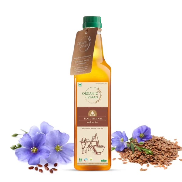 Flax Seed Oil - Wooden Cold Pressed