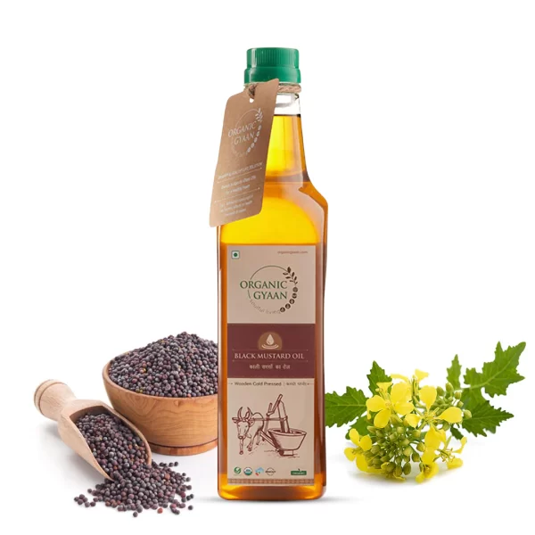 Wooden Cold Pressed Black Mustard Oil